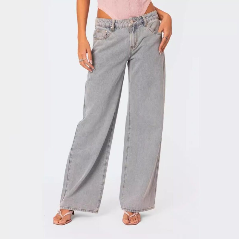 Women's Fashion Loose Retro Printed Jeans - Image 2