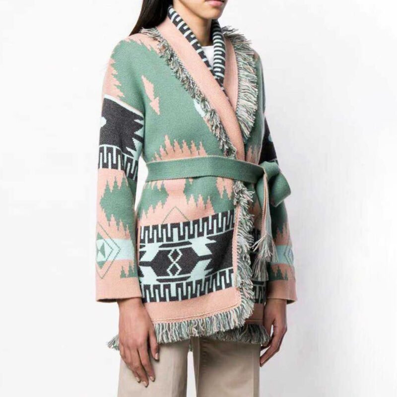 Cashmere bohemian fringed sweater - Image 2