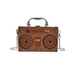 Sequins box bag radio handbag bright surface Harajuku wind Messenger bag
