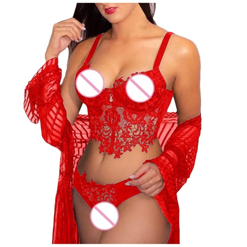Se Xy Suit Lace Hollow Se Xy Sling Se Xy Lingerie Women - Image 6