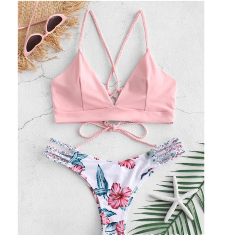 Sexy Braided Bikini Swimsuit - Image 4