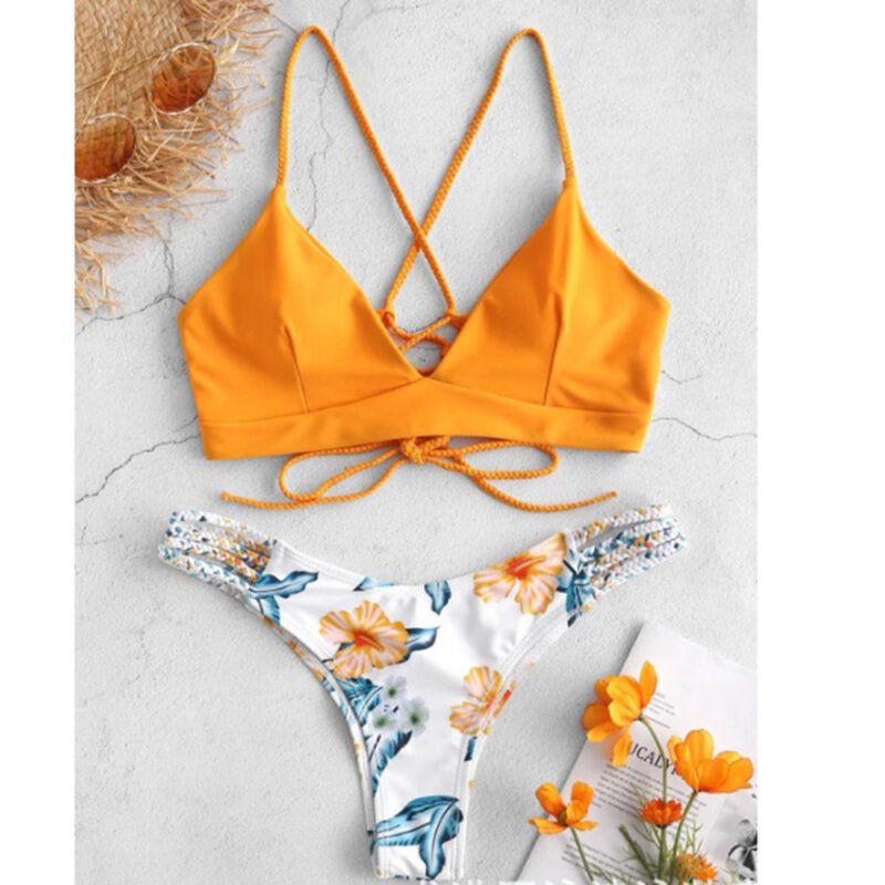Sexy Braided Bikini Swimsuit - Image 3