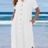White shortsleeved