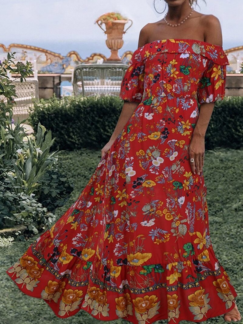 Bohemian print dress