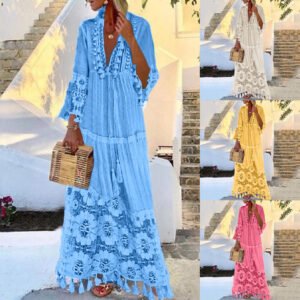 Bohemian fringed dress