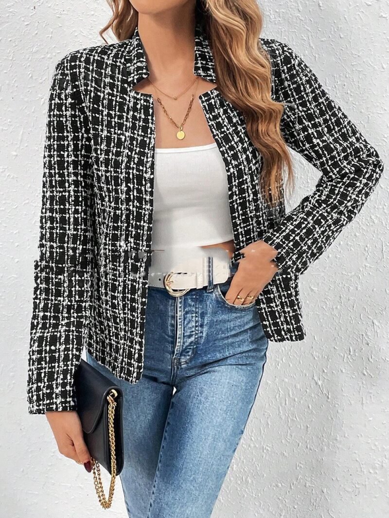 Elegant Office Small Suit Blazer Jacket For Women - Image 3