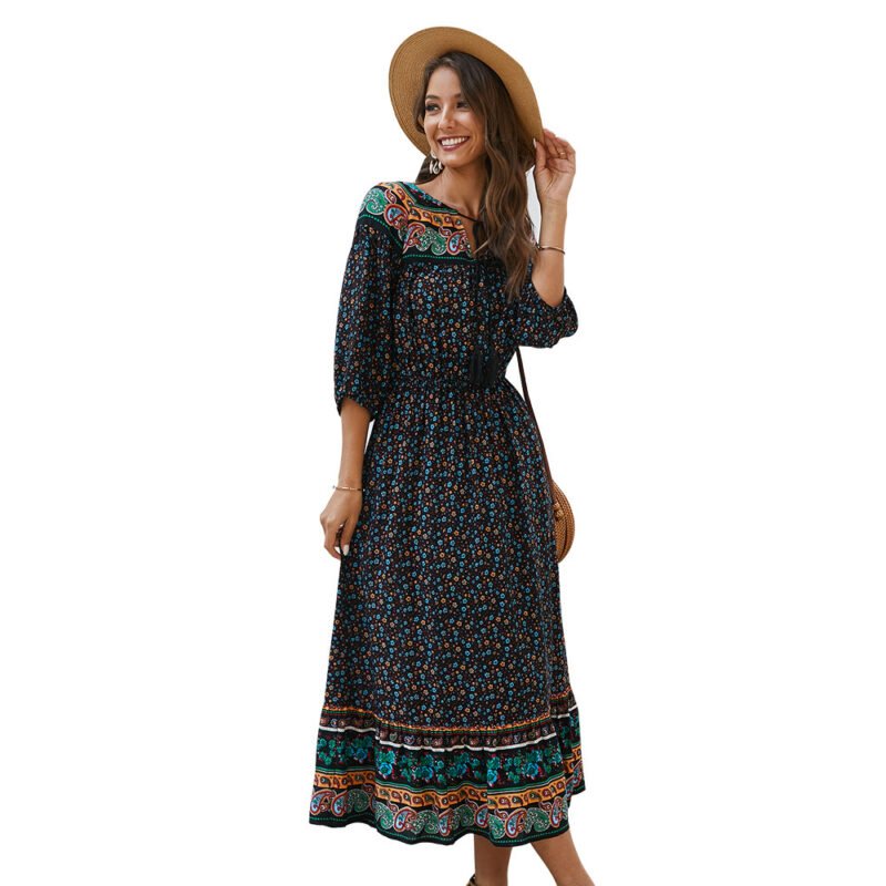 Bohemian floral dress - Image 2