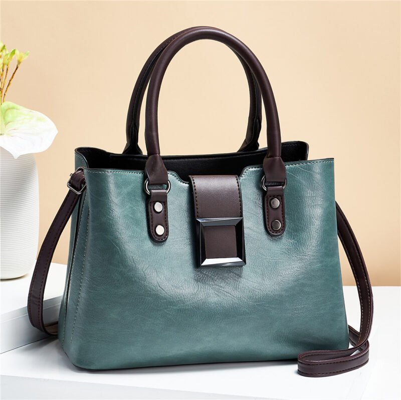 Women Shoulder Bag Big Buckle Handbags Work Daily Office Crossbody Bags - Image 5