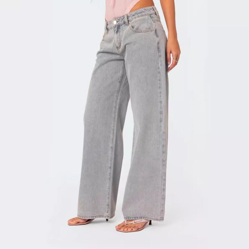 Women's Fashion Loose Retro Printed Jeans - Image 3