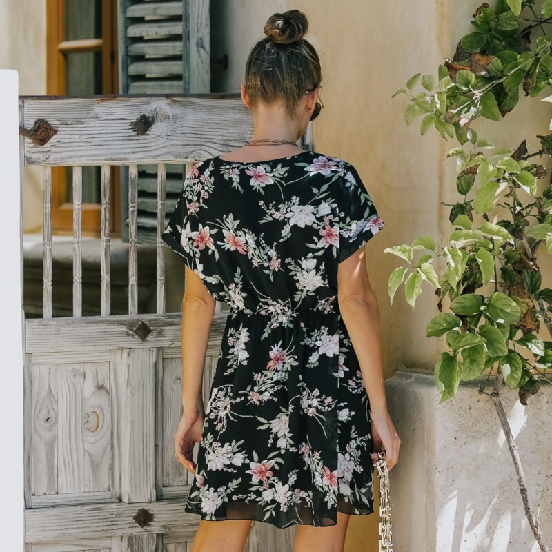 Women's Bohemian Chiffon Printed Dress - Image 4