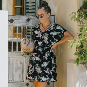 Women's Bohemian Chiffon Printed Dress