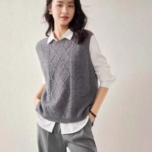 Women's Fashion Personalized Wool Knitted Vest