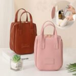 Handle-top Cosmetic Bag Ins Fashion Shell-shaped Handbag Toiletry Bags Travel High Capacity Portable Storage Make Up Bag