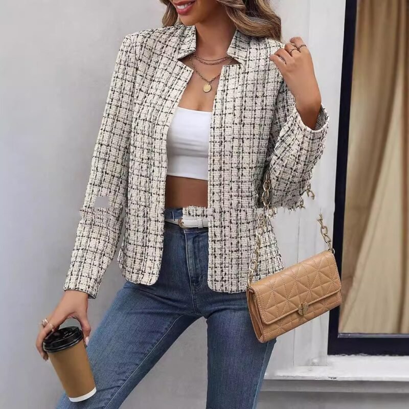 Elegant Office Small Suit Blazer Jacket For Women
