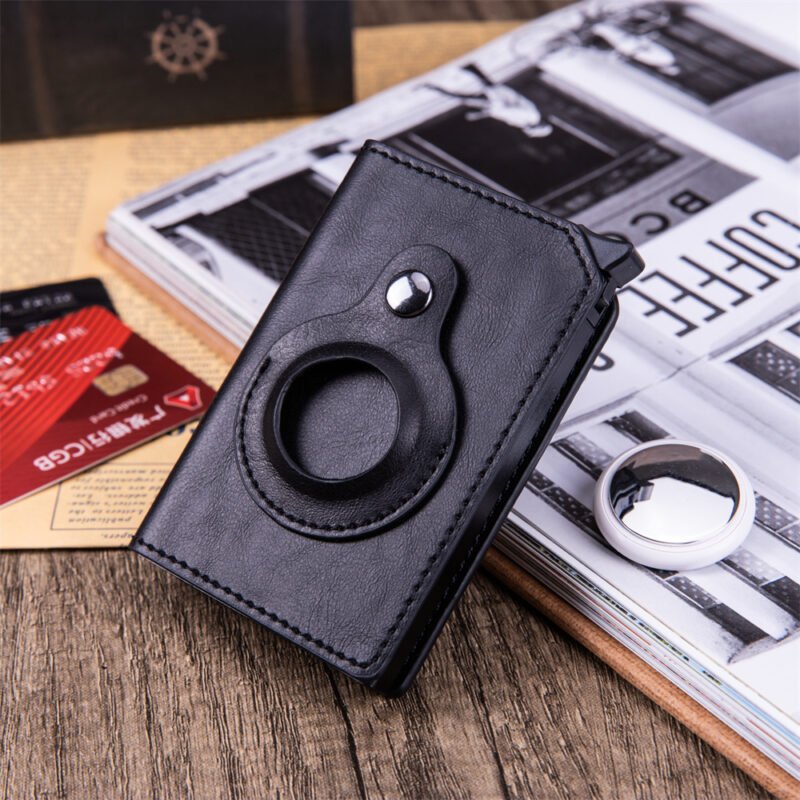 Men's Anti-theft Swipe Card Holder Tracker Hole - Image 5