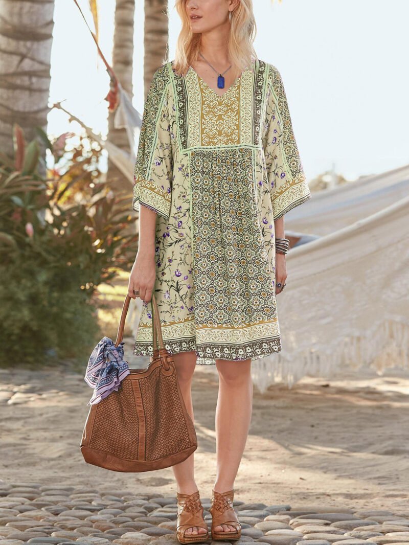 Women's Bohemian Printed Dress - Image 2