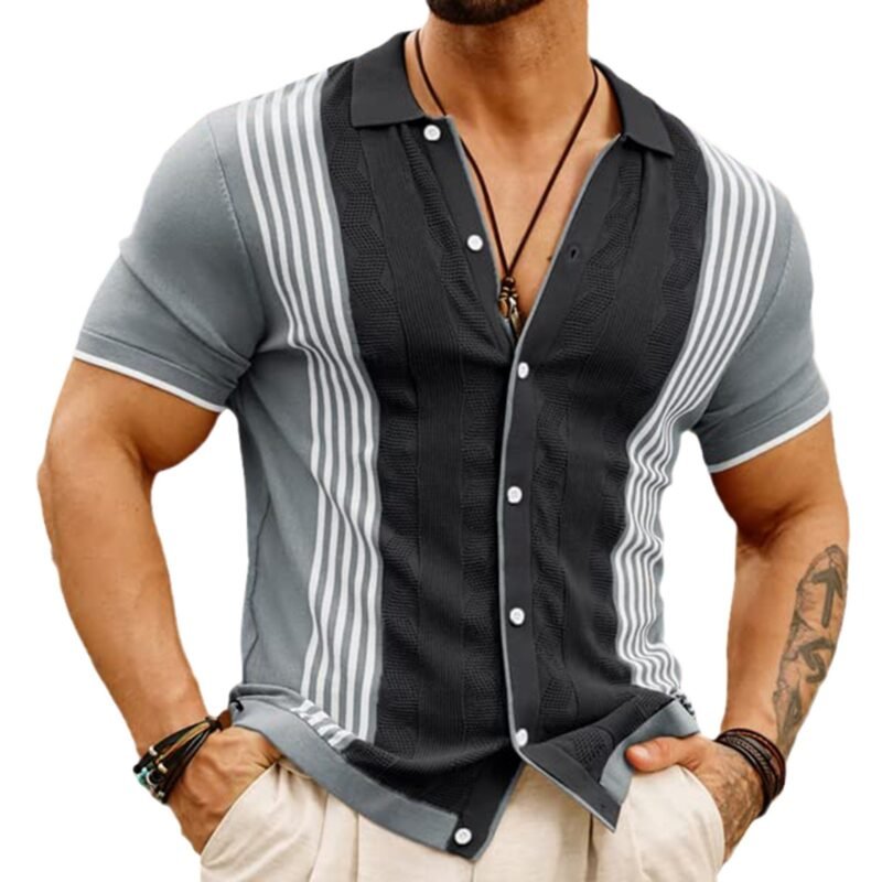 Men's Tencel Woolen Business Polo Shirt - Image 4