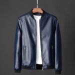 Leather jacket slim men's leather jacket
