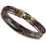 Retro Men's Braided Leather Bracelet