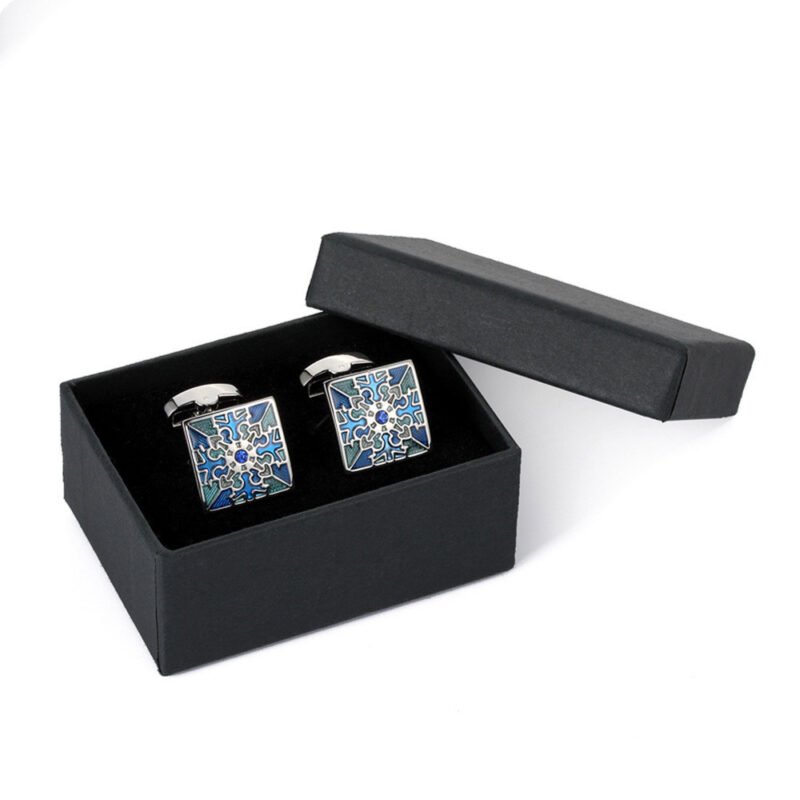 Men's Metal French Suit Cufflinks Silver Men's Business Cufflinks Wedding Cufflinks - Image 6