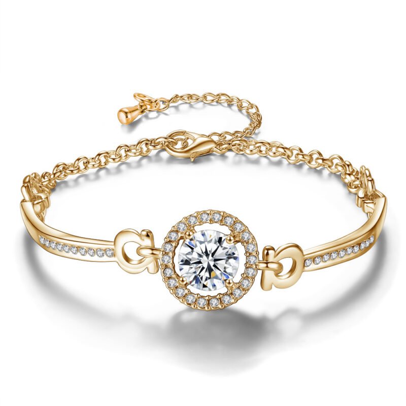 Women's Korean Style Girlfriends Zircon Fashion Bracelets, Bracelets, Jewelry, Beautiful Bracelets Of The Holy Light - Image 5