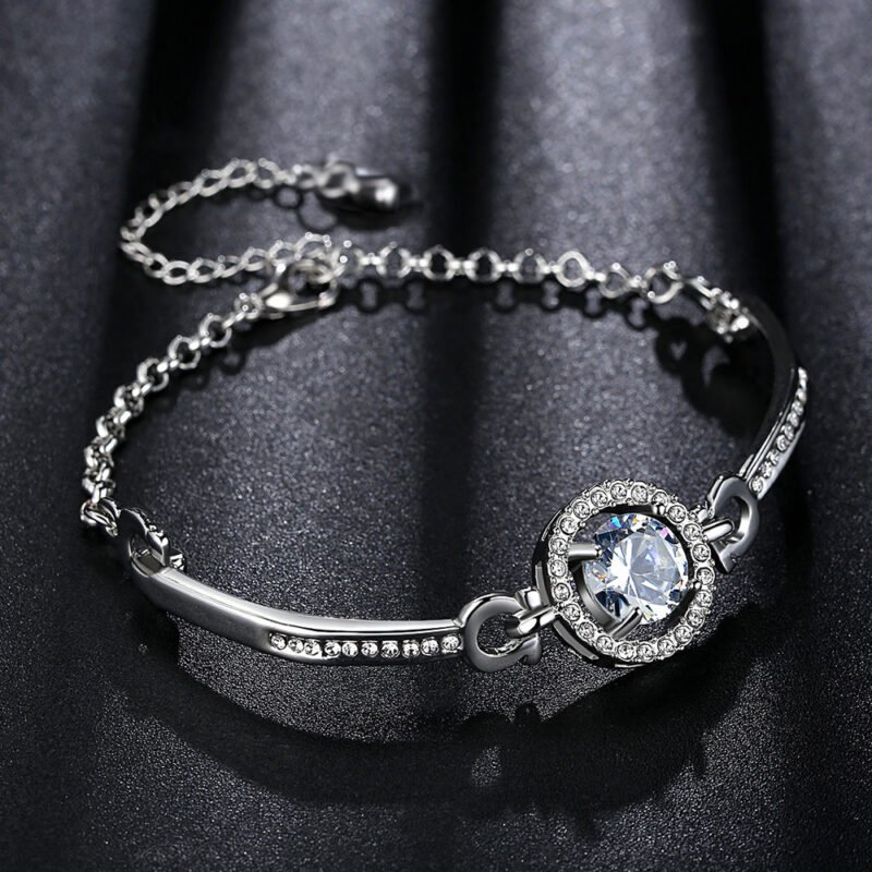 Women's Korean Style Girlfriends Zircon Fashion Bracelets, Bracelets, Jewelry, Beautiful Bracelets Of The Holy Light - Image 3