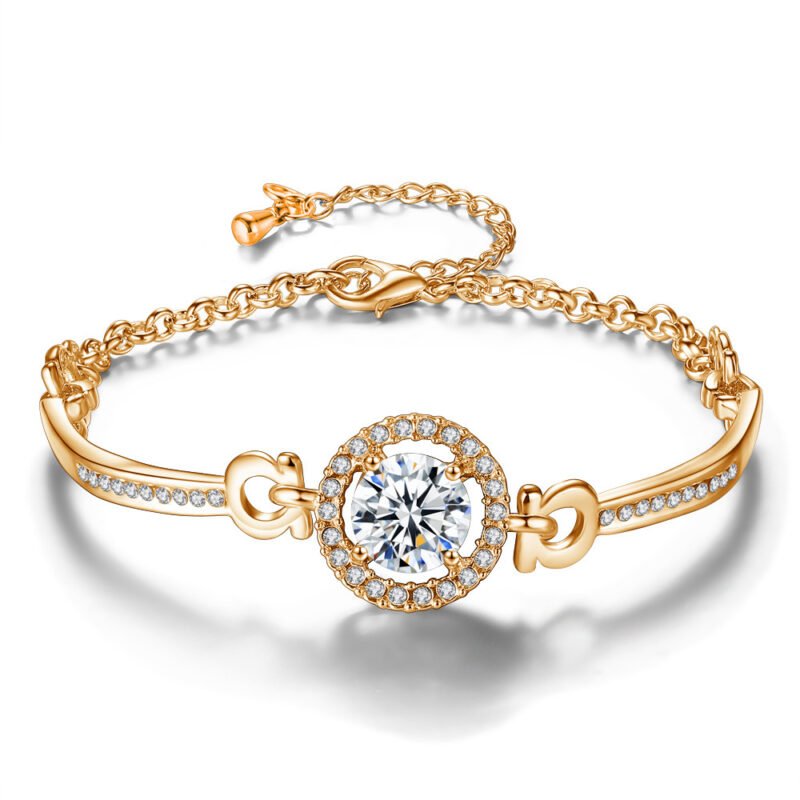 Women's Korean Style Girlfriends Zircon Fashion Bracelets, Bracelets, Jewelry, Beautiful Bracelets Of The Holy Light - Image 4