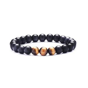 Tiger Eye Stone Volcanic Stone Bracelet Men's Bracelet