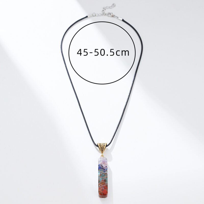 Retro Reiki Healing Energy Crystal Pendant Natural Stone For Yoga Meditation Spiritual 7 Chakra Jewelry Necklace Amulet - Image 5