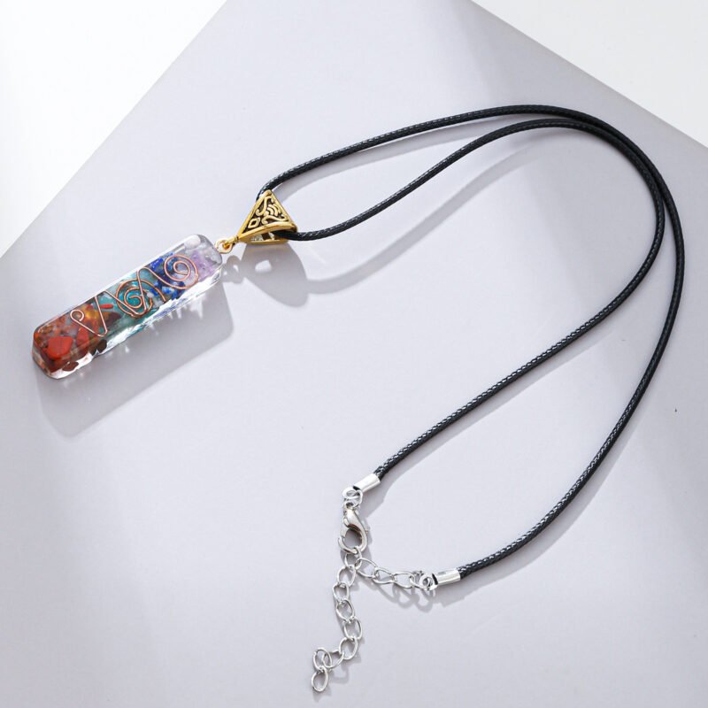 Retro Reiki Healing Energy Crystal Pendant Natural Stone For Yoga Meditation Spiritual 7 Chakra Jewelry Necklace Amulet - Image 10
