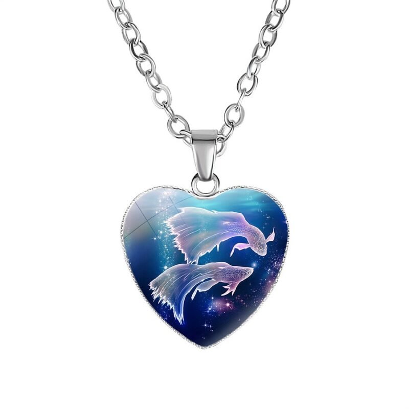 Women's Zodiac Heart Pendant Necklace - Image 2