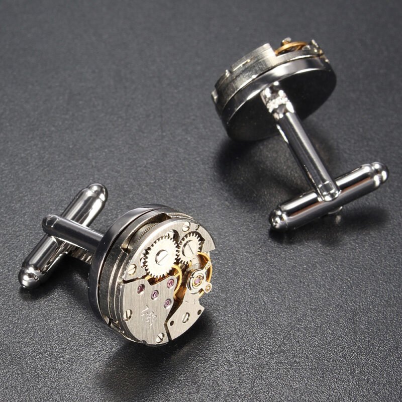 Mechanical Watch Brand New Movement Men's Cufflinks - Image 2