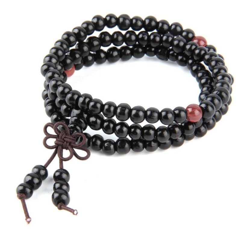 6mm Natural Sandalwood Buddhist Buddha Meditation 108 beads - Image 3