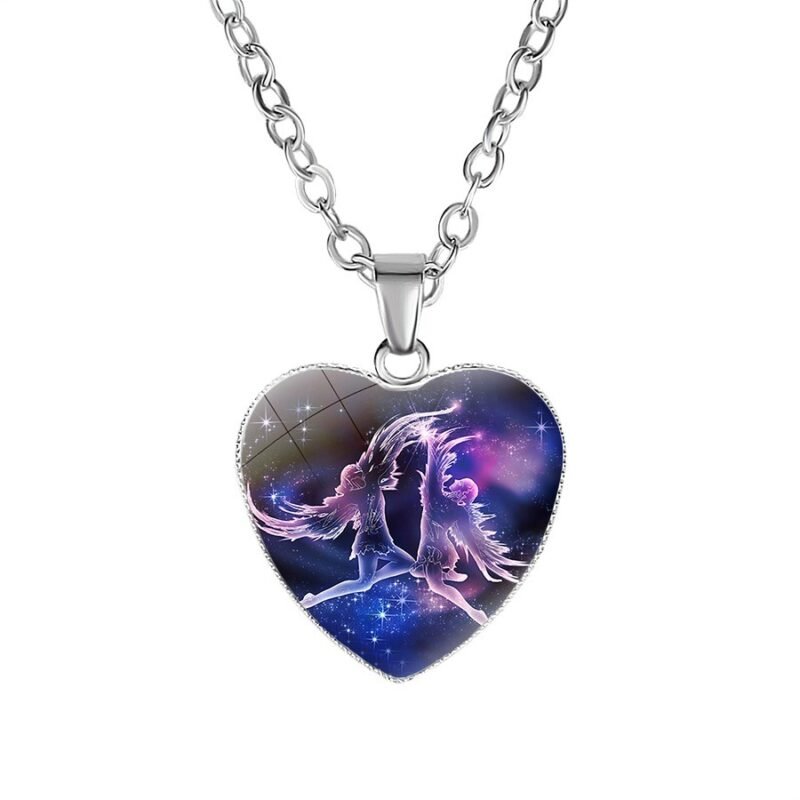 Women's Zodiac Heart Pendant Necklace - Image 3