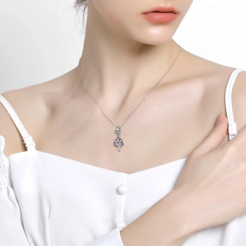 Warm Bouquet Pendant 925 Sterling Silver Pendant Mother's Day Diy Accessories - Image 3