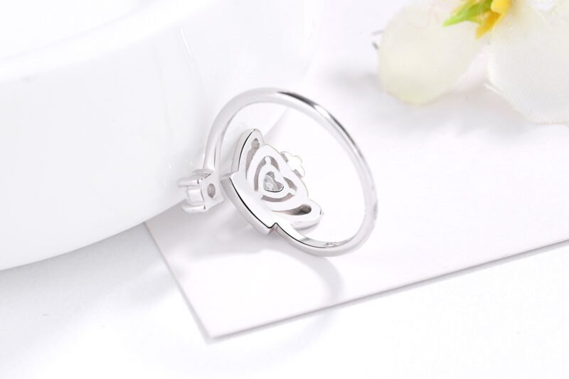 Adjustable ring with diamond crown - Image 5