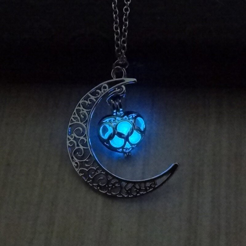 Glowing Pendant Necklaces Silver Plated Chain Necklaces - Image 7