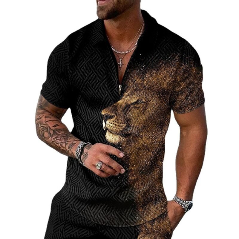 European And American POLO Lapel New Casual Short-sleeved T-shirt - Image 6