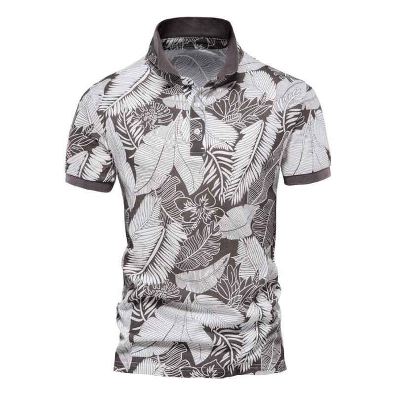 Men's Short Sleeve Lapel European TShirt - Image 2