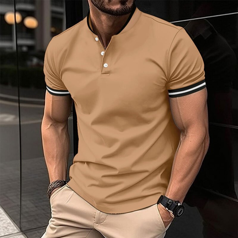 Men's Sports Button Pocket Short Sleeved - Image 5