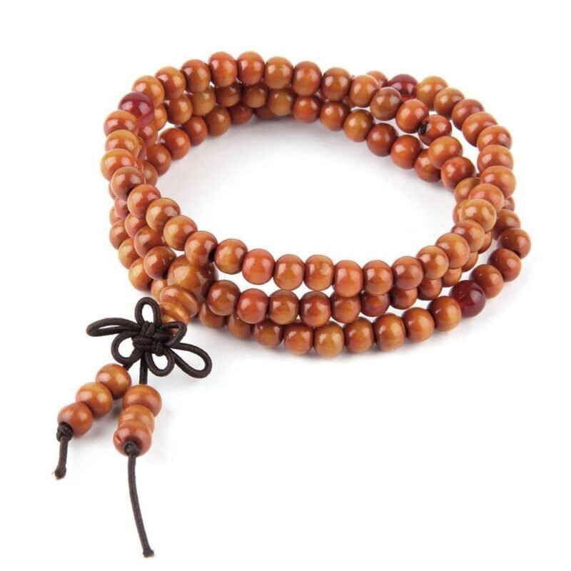 6mm Natural Sandalwood Buddhist Buddha Meditation 108 beads - Image 5