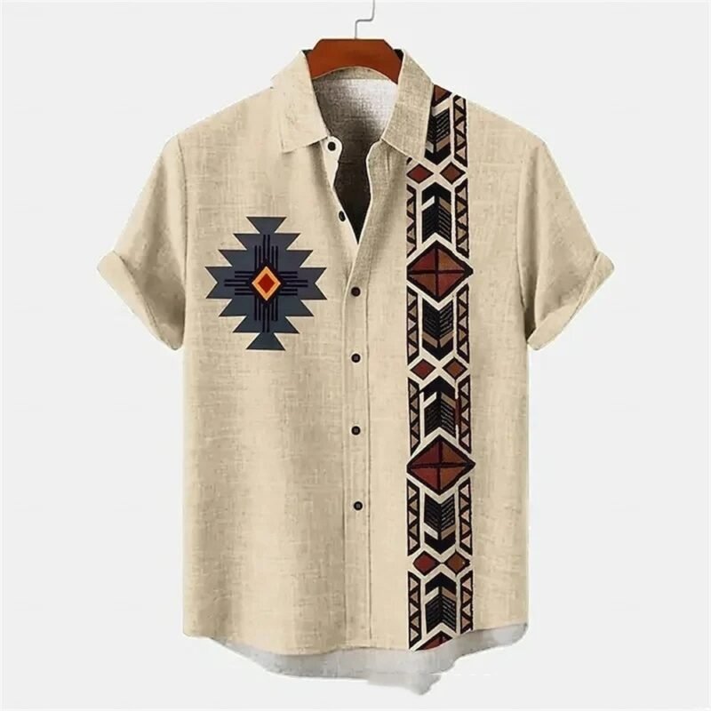 Summer Men's Breathable Four-sided Stretch Short Sleeve - Image 6