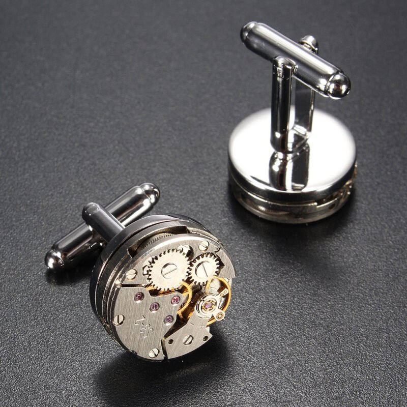 Mechanical Watch Brand New Movement Men's Cufflinks - Image 7