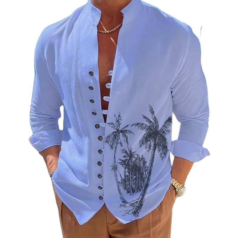 Men's Simple Casual 3D Digital Printing Shirt - Image 2