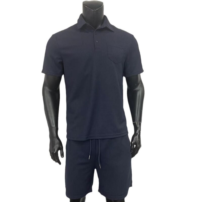 Men's Slim-fit Suit Lapel Polo Shirt - Image 9