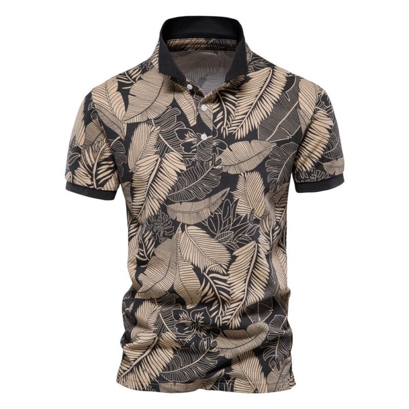 Men's Short Sleeve Lapel European TShirt - Image 7