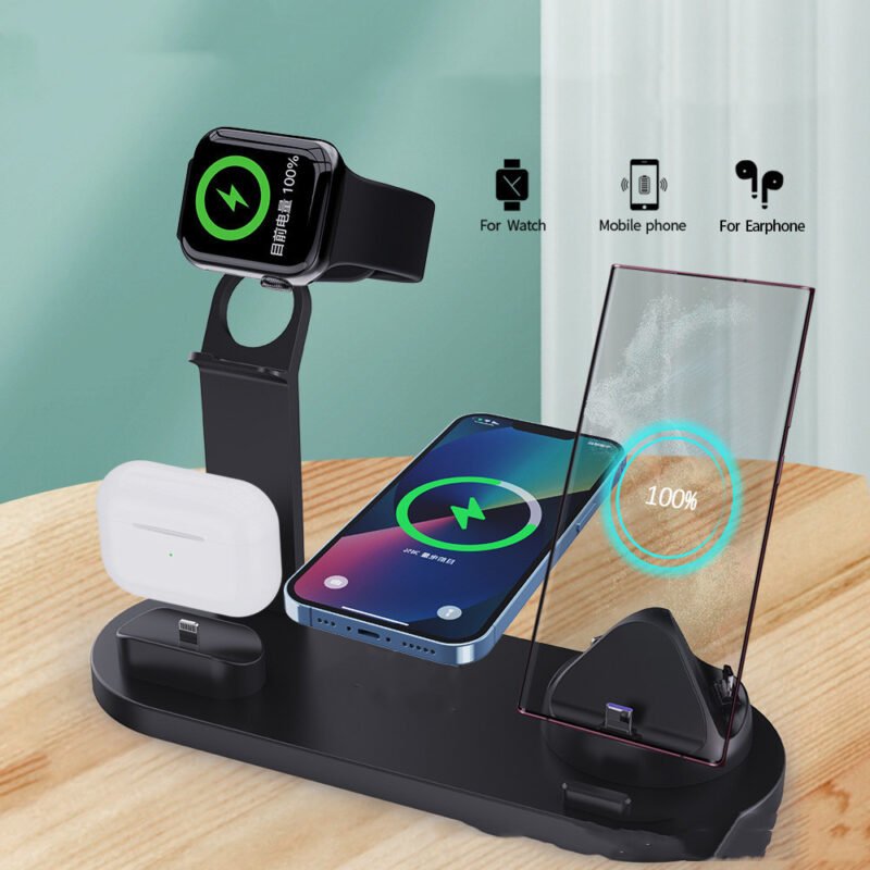 Plastic 3 In 1 Wireless Charger Stand Fast - Image 2