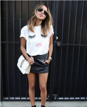 Women T shirt Kiss Lips