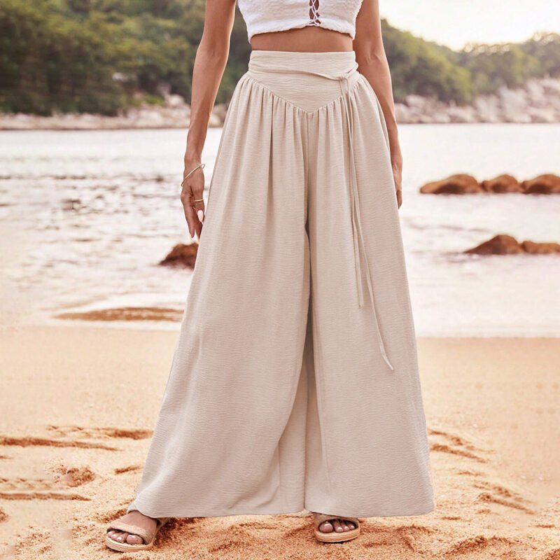 Simple Elegant Style Wide-leg Casual Pants Women - Image 6