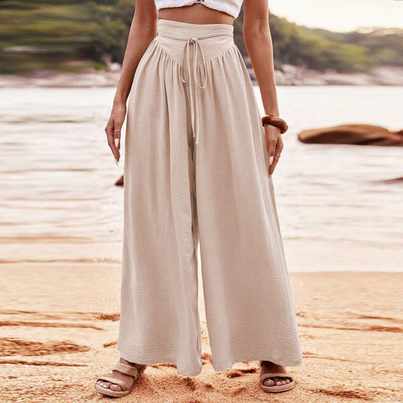Simple Elegant Style Wide-leg Casual Pants Women - Image 4